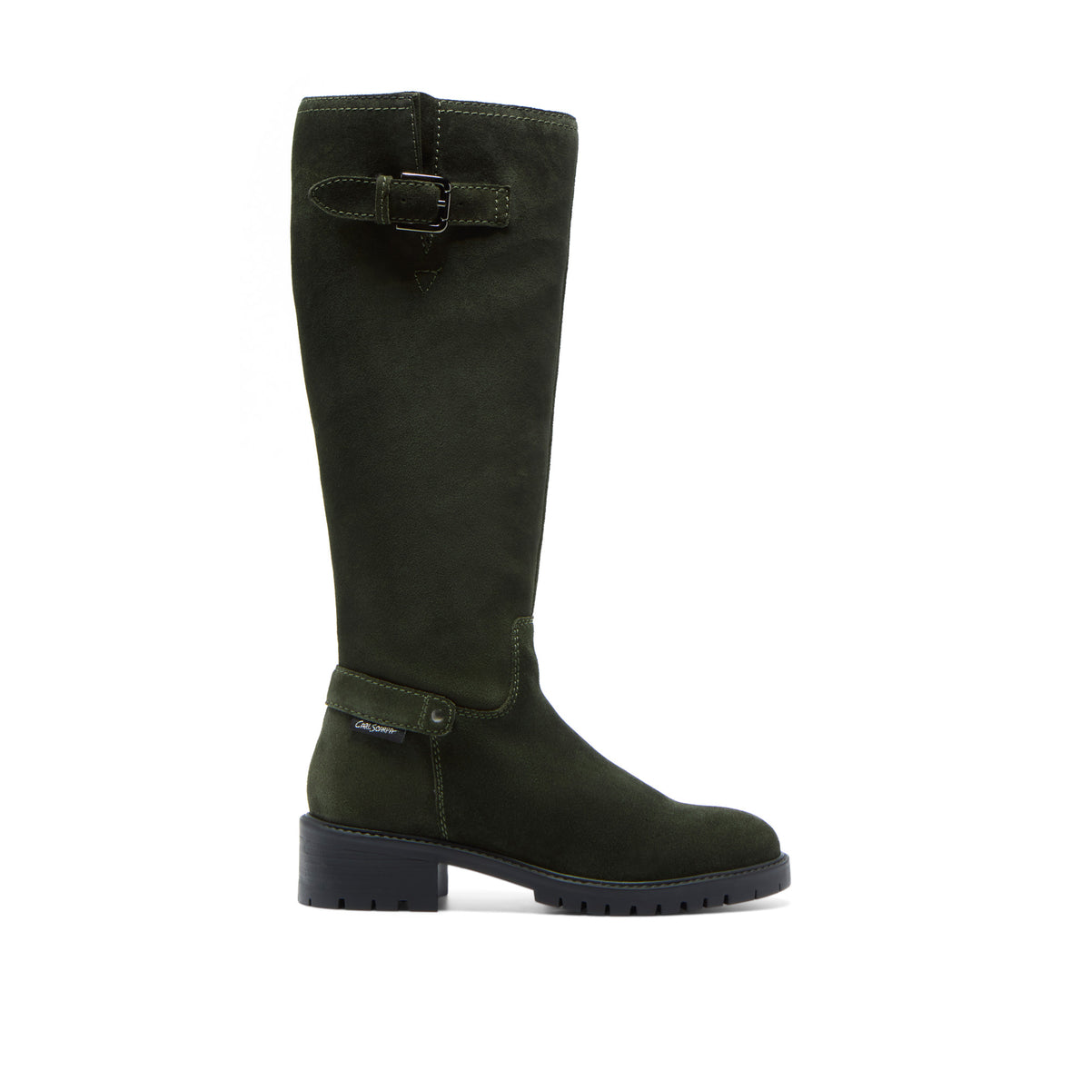 Ritzo Green Suede Knee High Boots