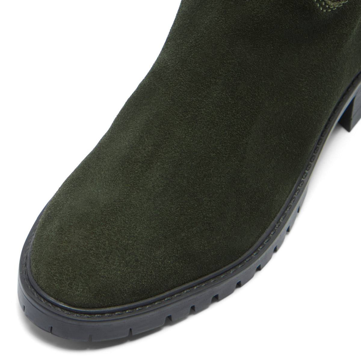Ritzo Green Suede Knee High Boots