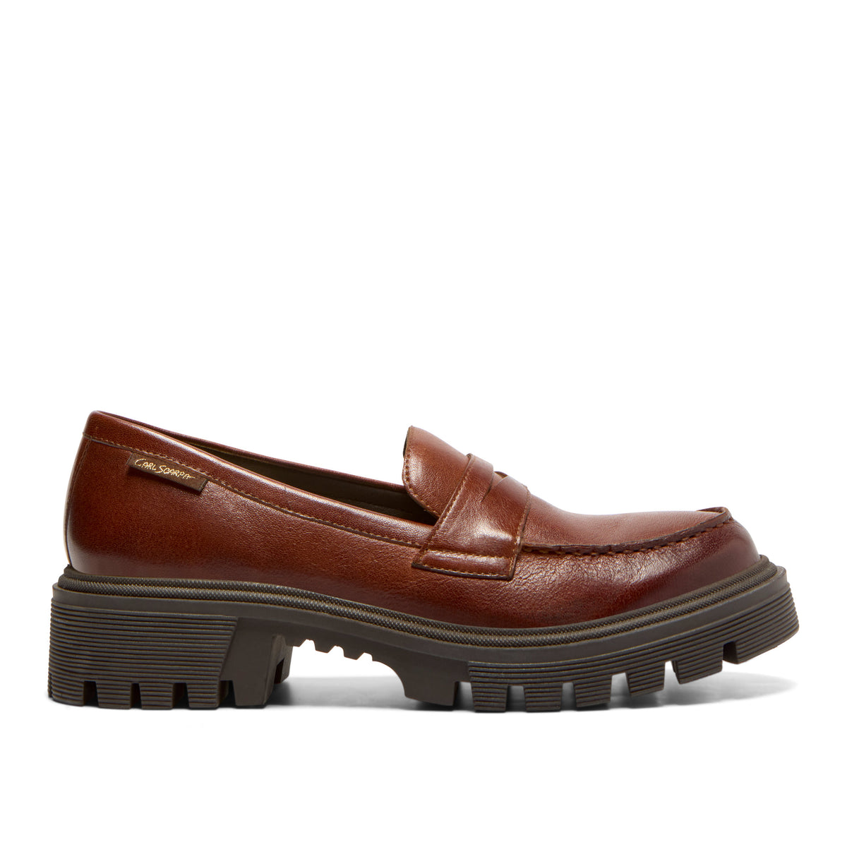 Diavolo Tan Leather Chunky Loafer