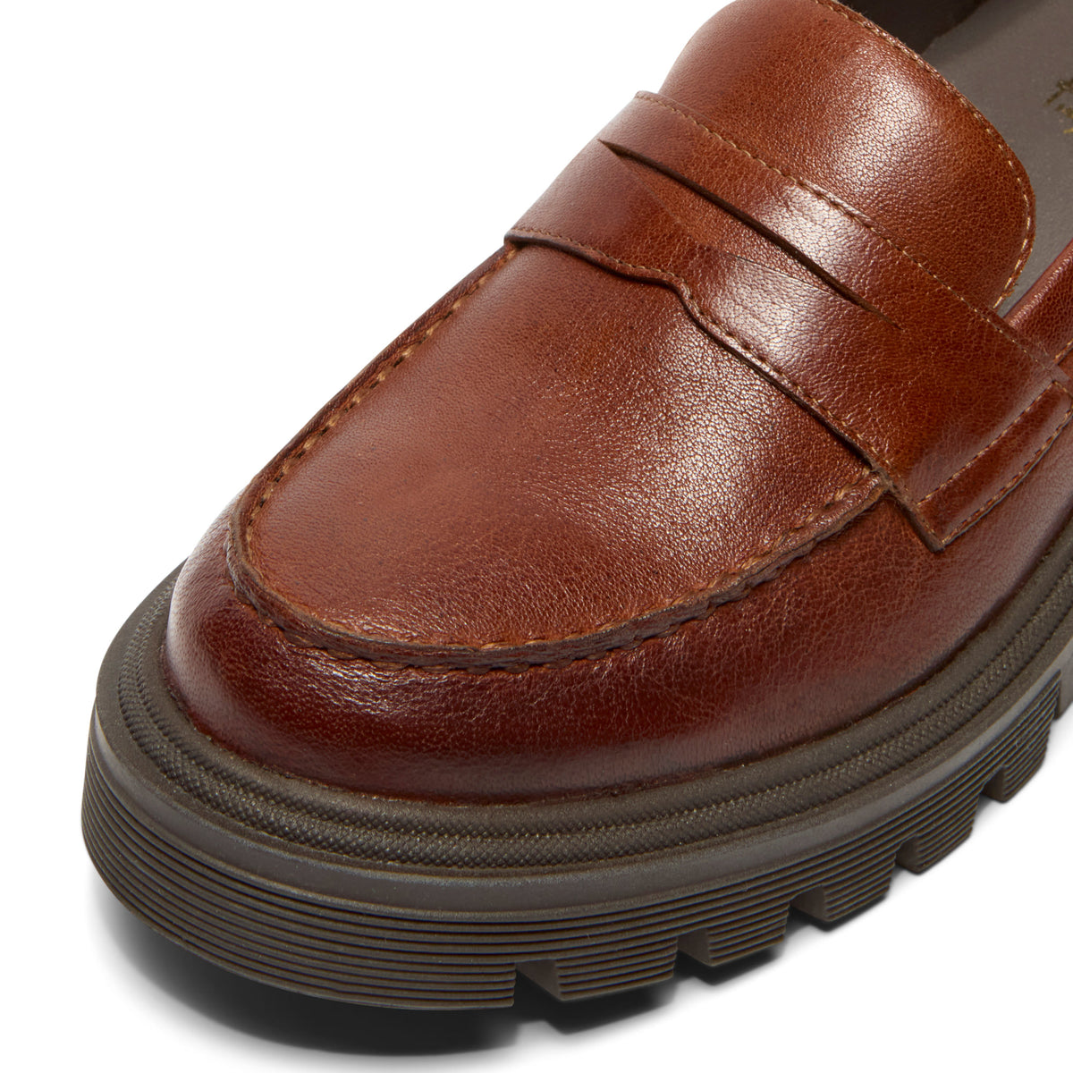 Diavolo Tan Leather Chunky Loafer