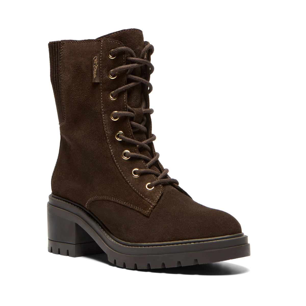 Mathilda Brown Suede Ankle Boot