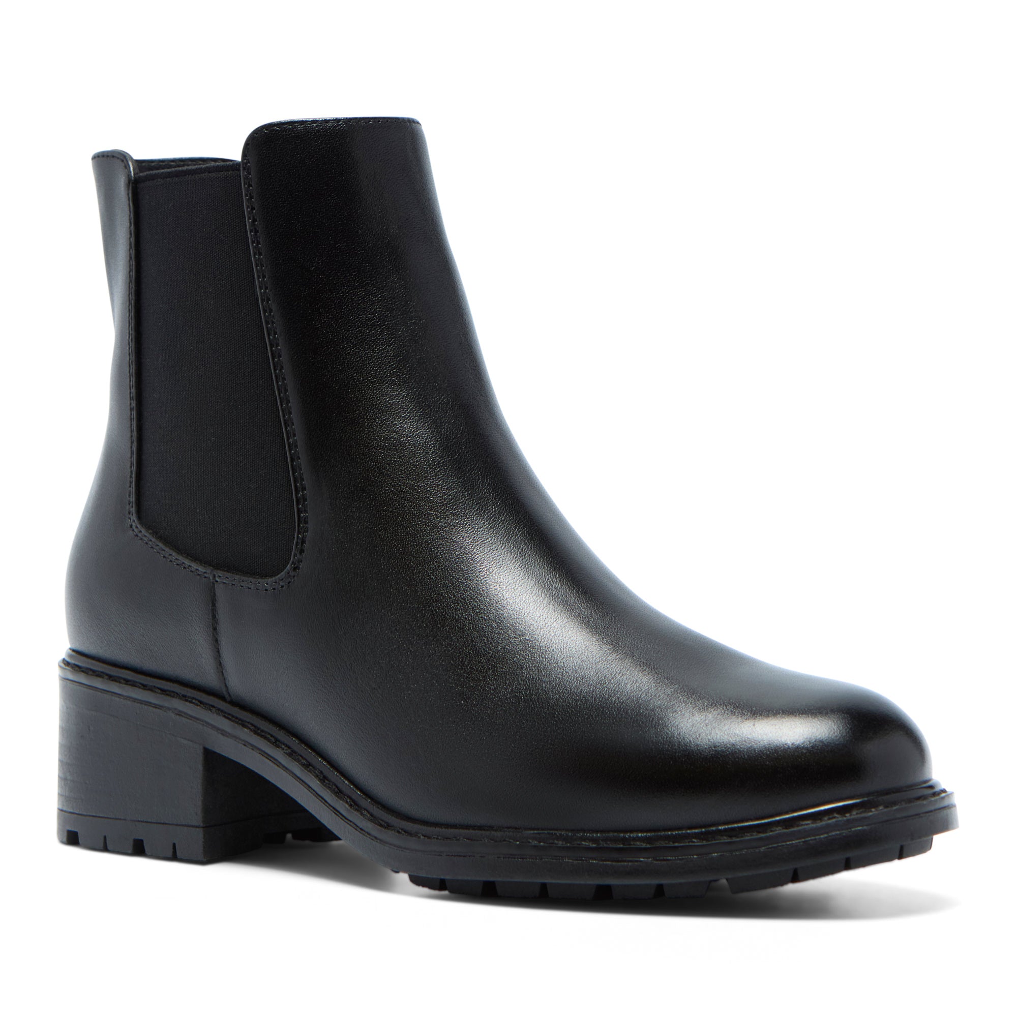 Rabatana Black Leather Ankle Boot