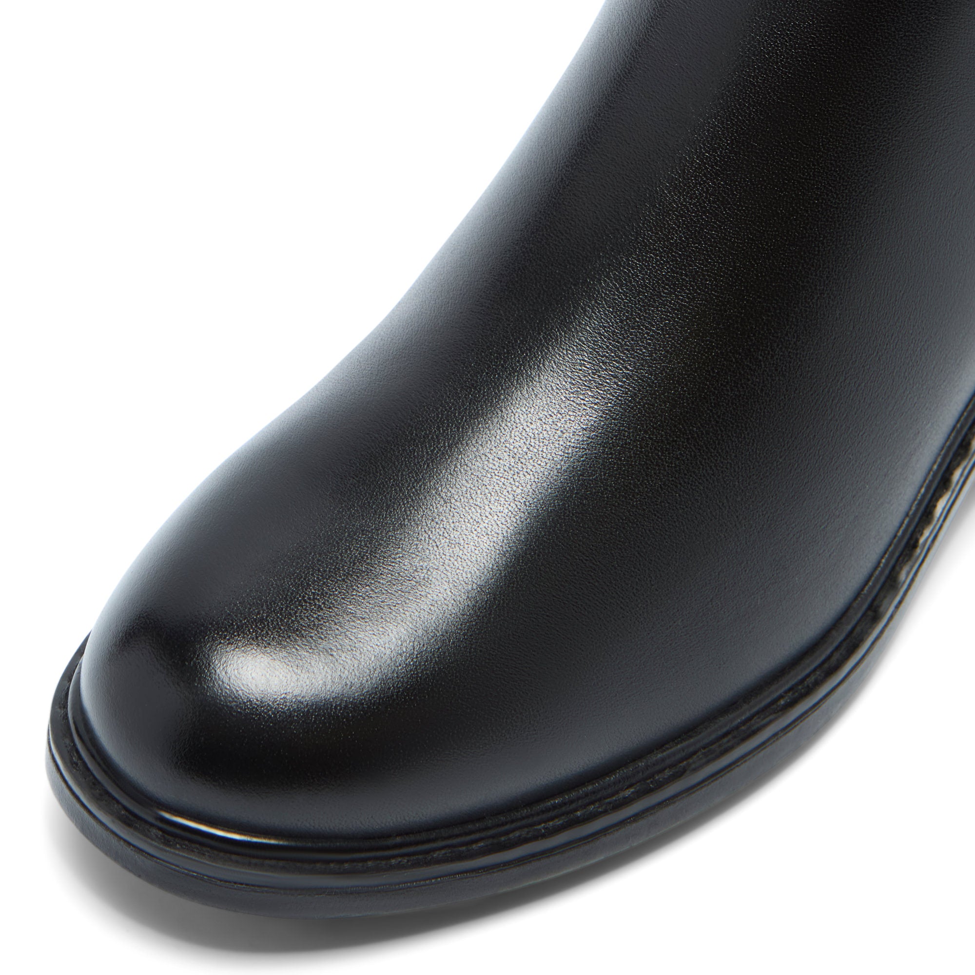 Rabatana Black Leather Ankle Boot