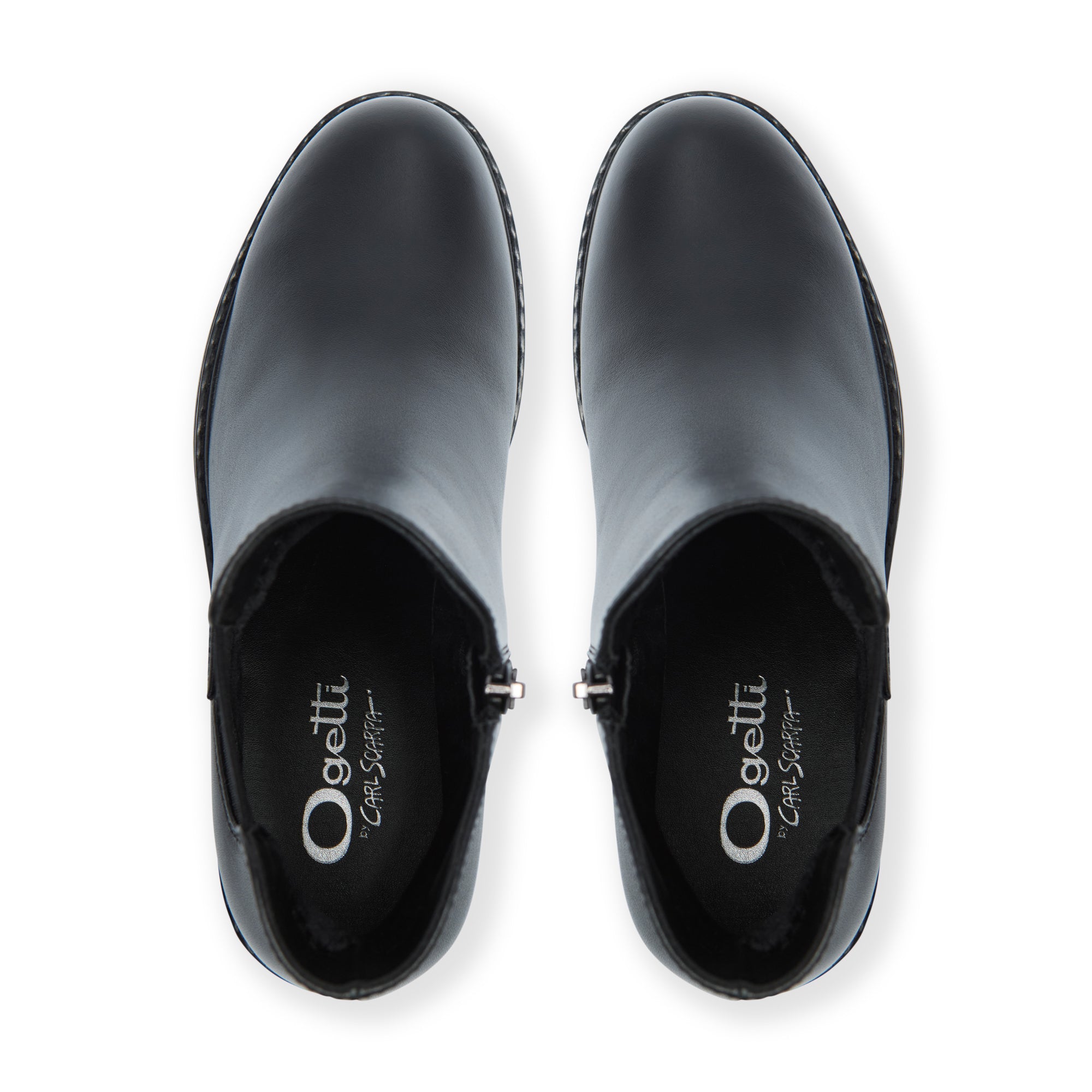 Rabatana Black Leather Ankle Boot