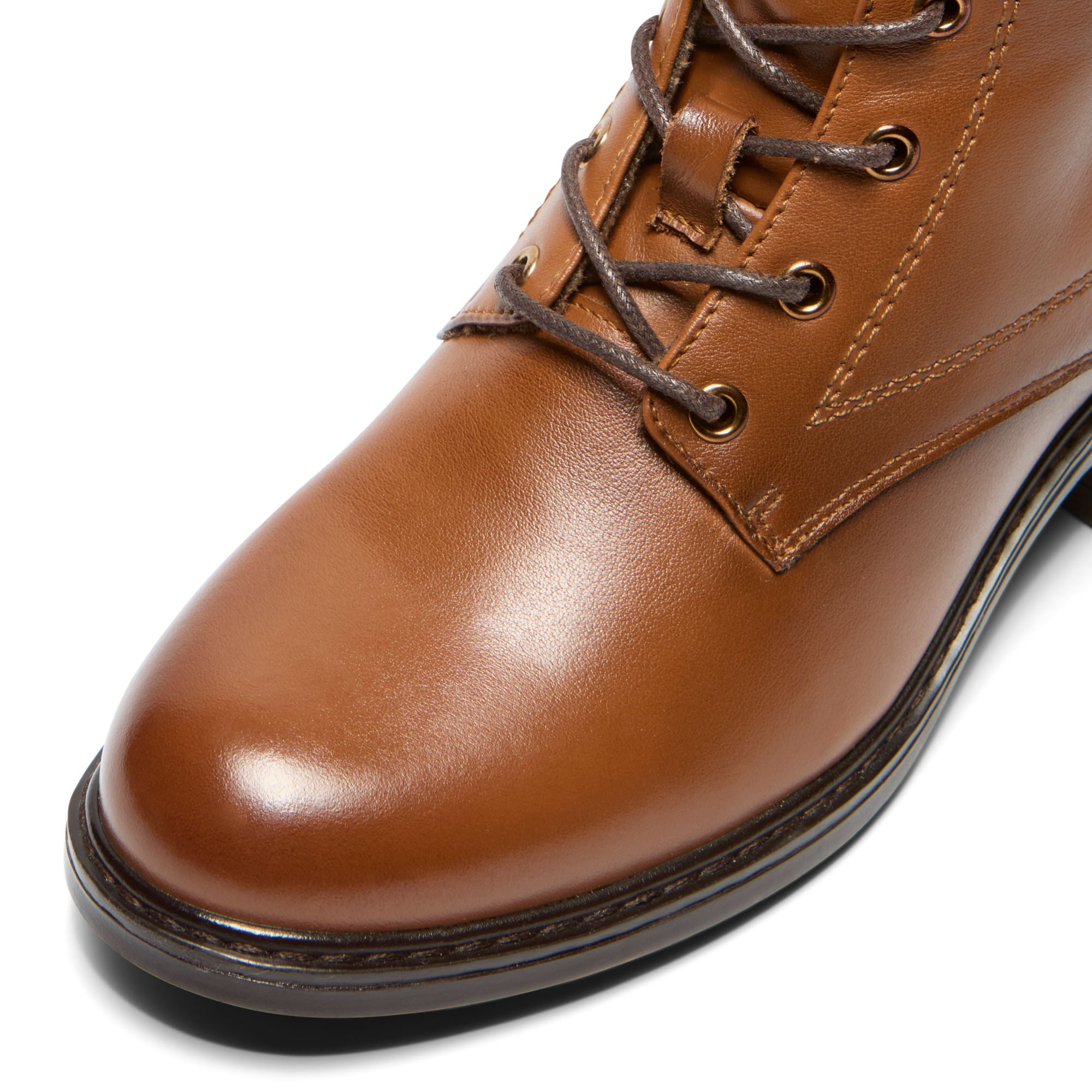 Ostana Tan Leather Ankle Boot