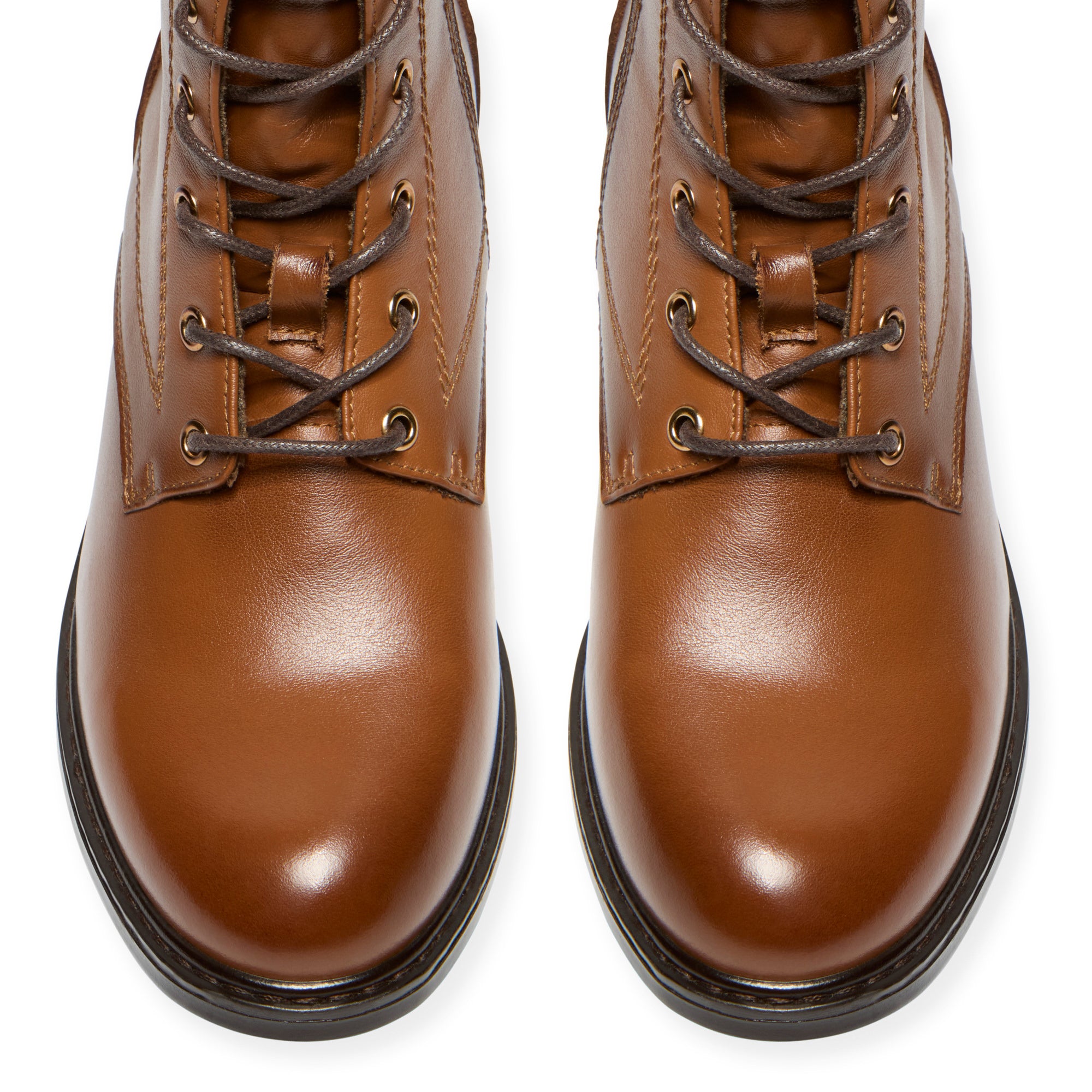 Ostana Tan Leather Ankle Boot
