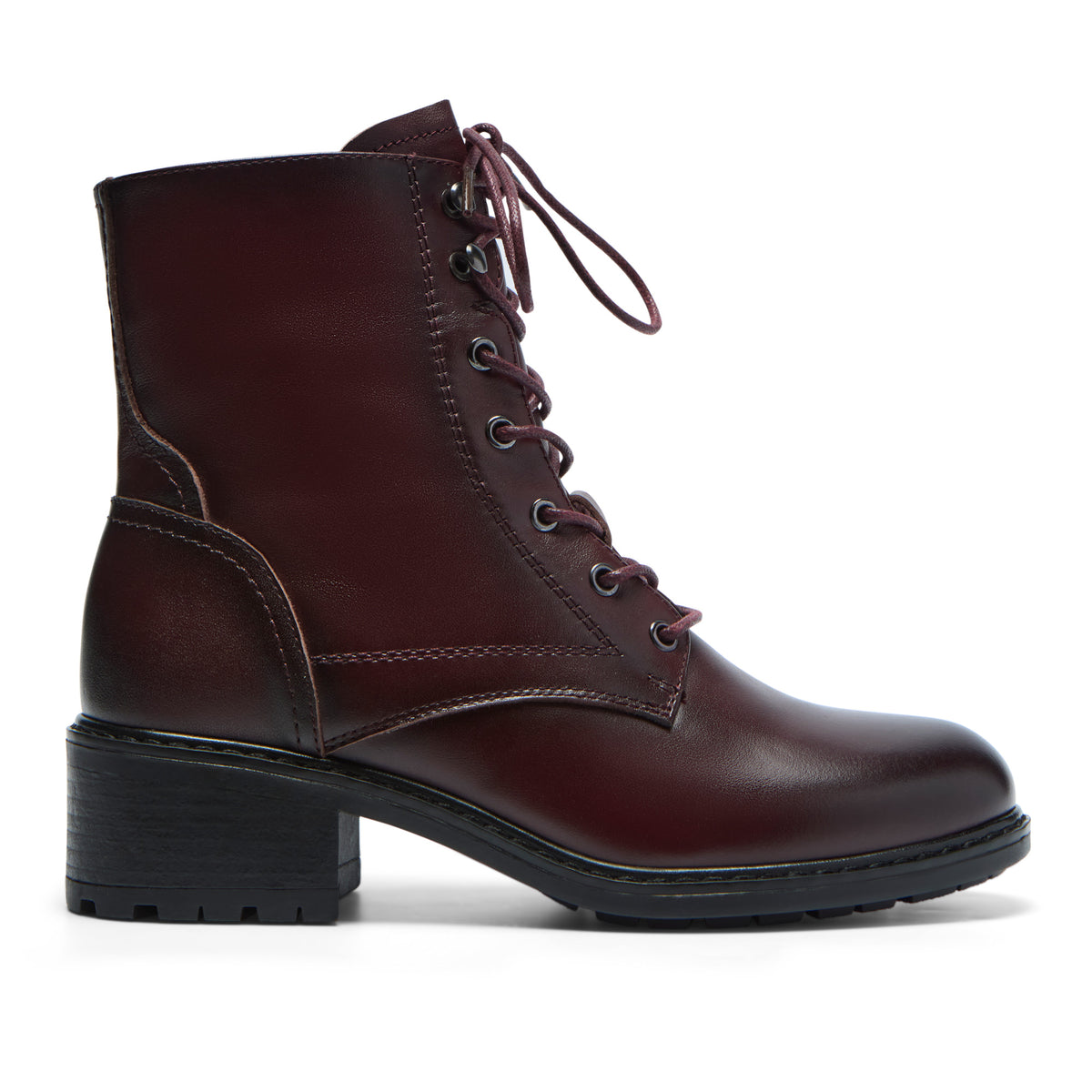 Ostana Bordo Leather Ankle Boot