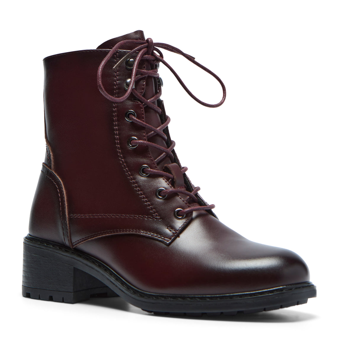 Ostana Bordo Leather Ankle Boot