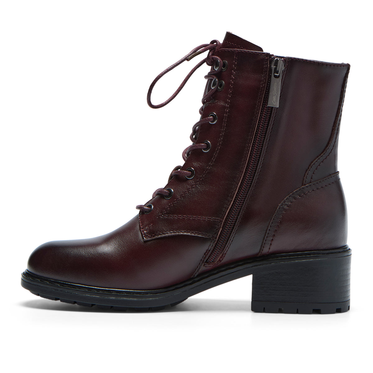 Ostana Bordo Leather Ankle Boot