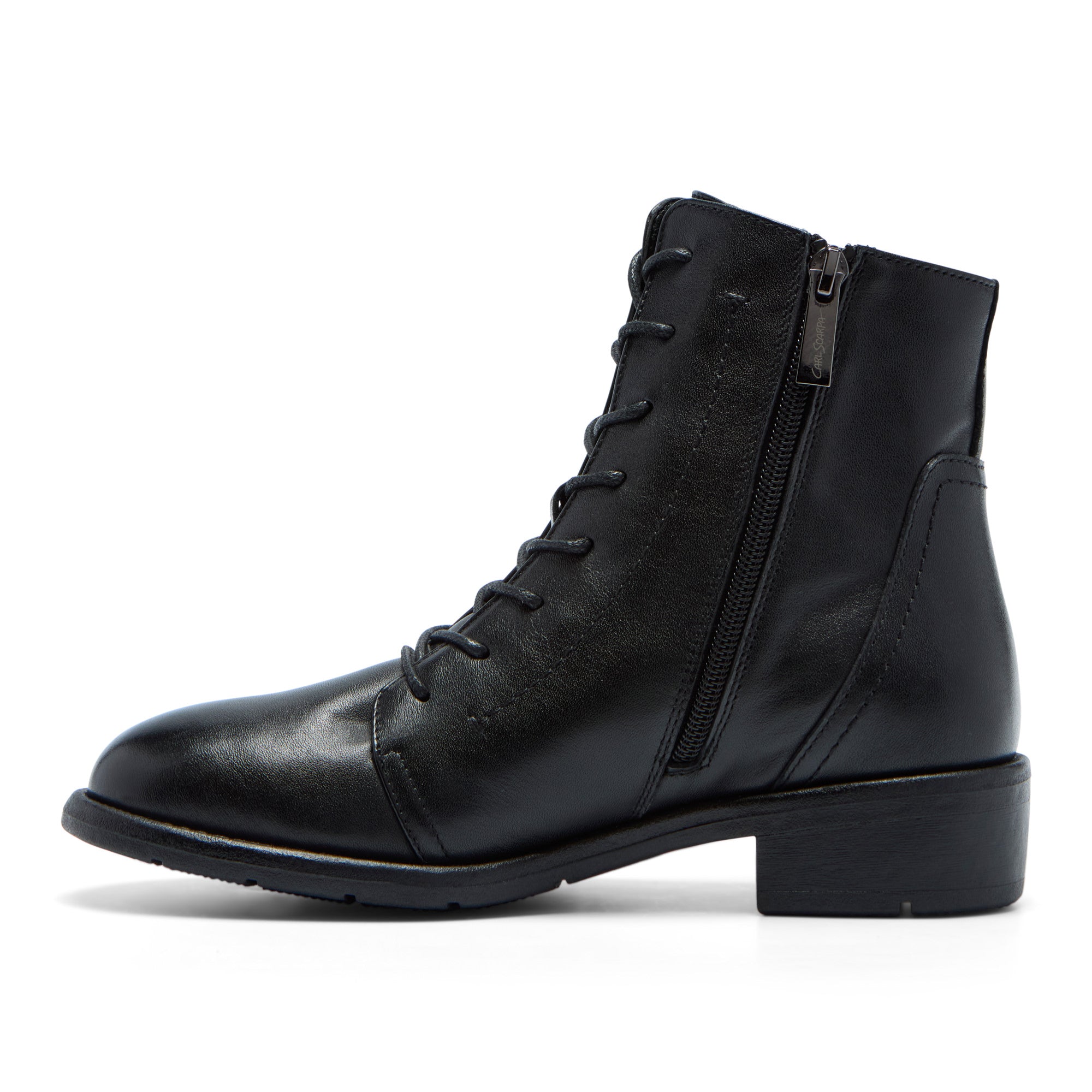 Duroni Black Leather Ankle Boot