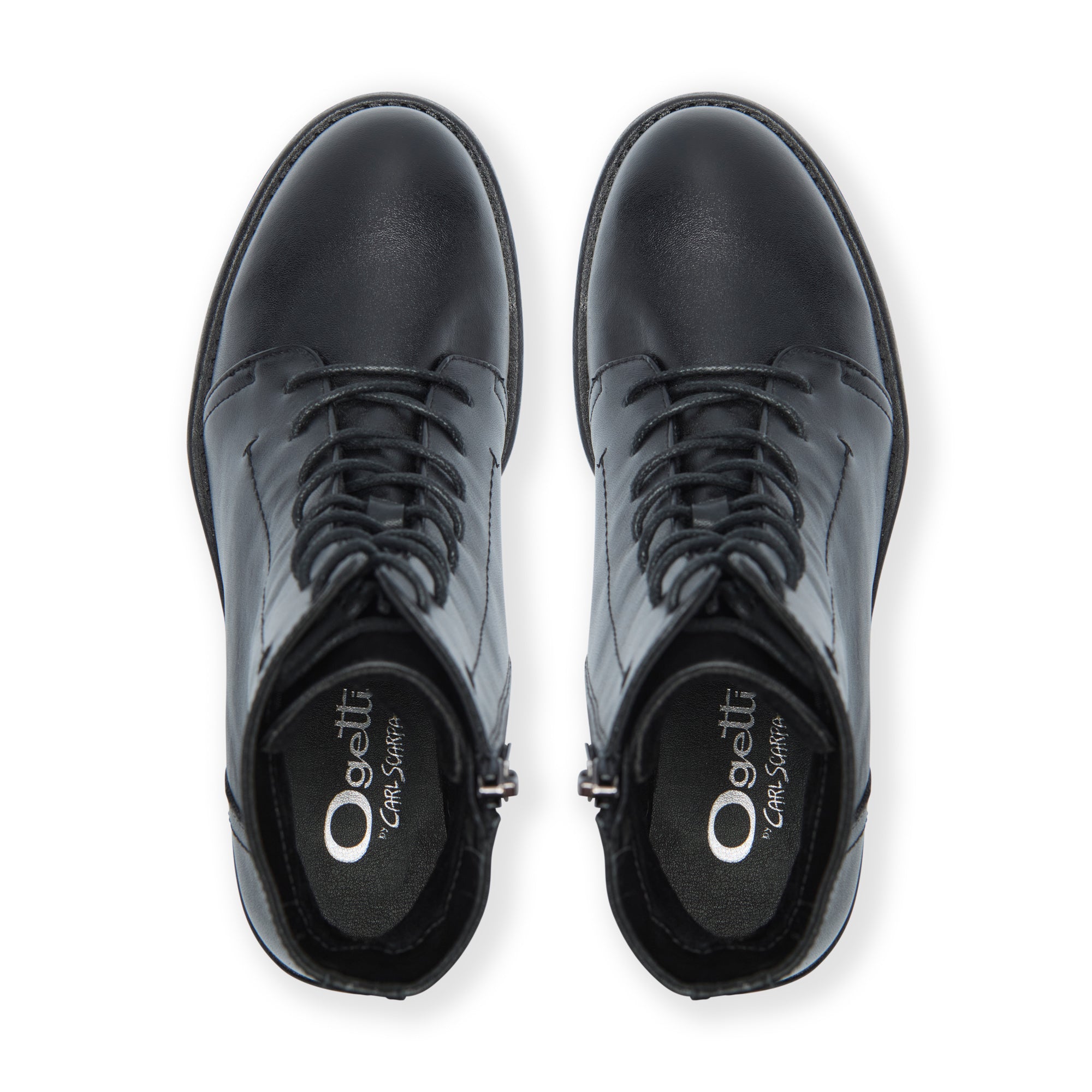 Duroni Black Leather Ankle Boot