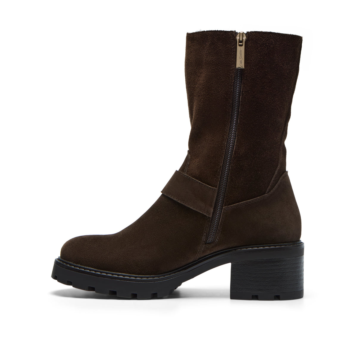 Onetta Brown Suede Ankle Boot