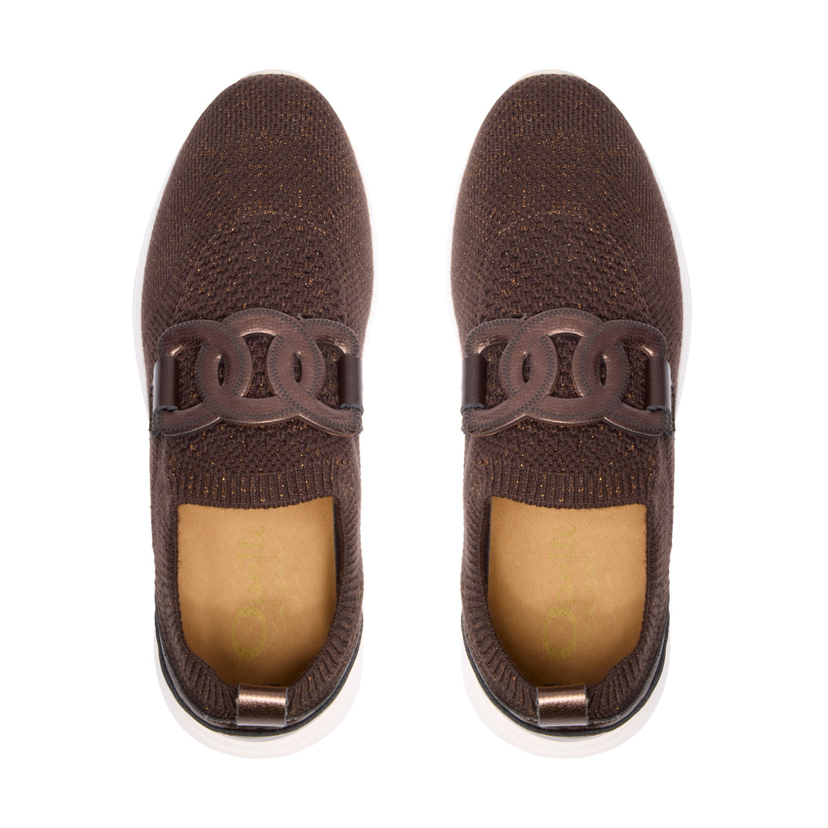 Caliagri Brown Knit Chunky Loafer