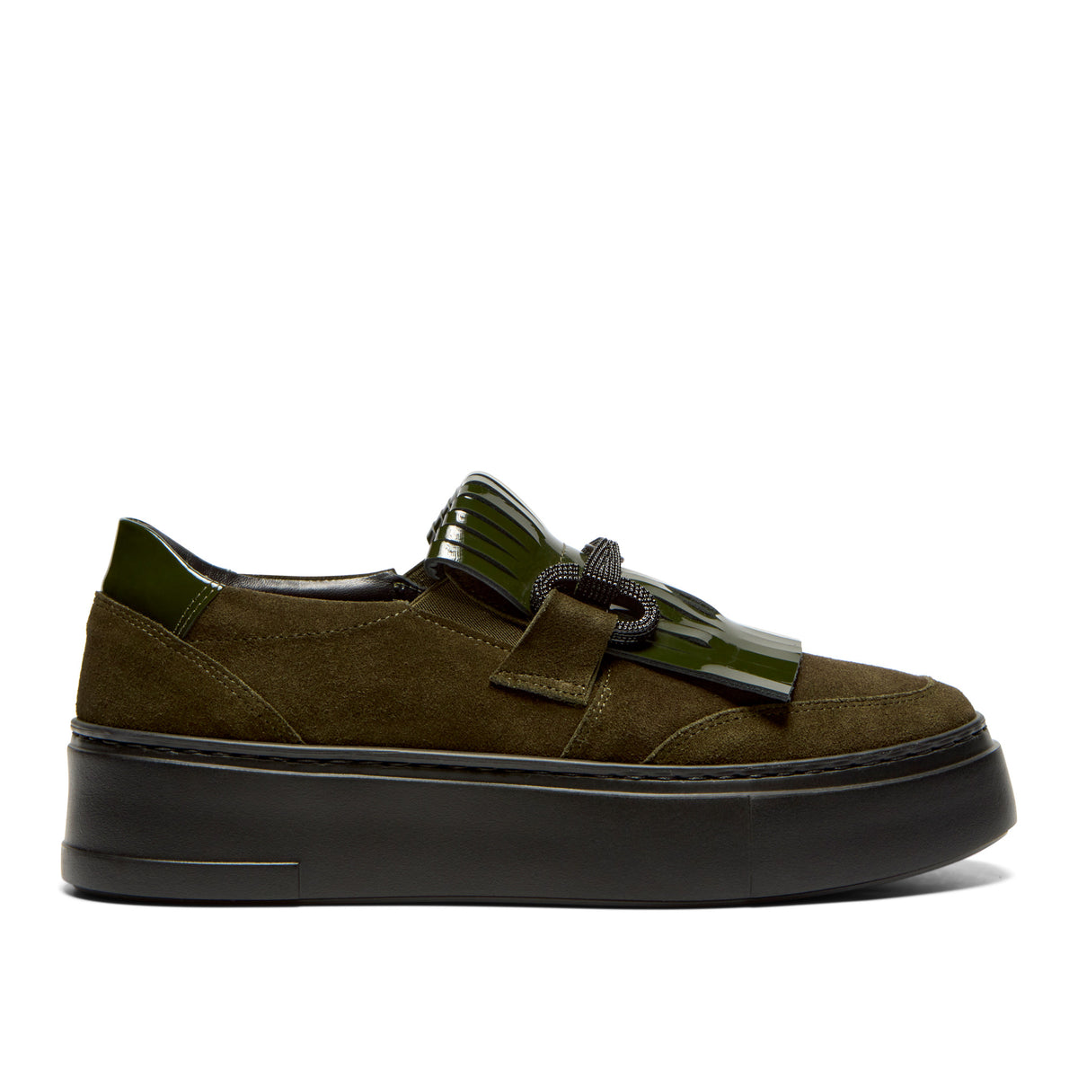Mortine Green Suede Loafer