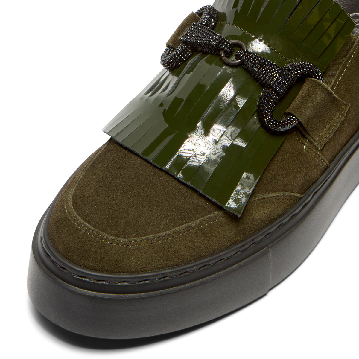 Mortine Green Suede Loafer