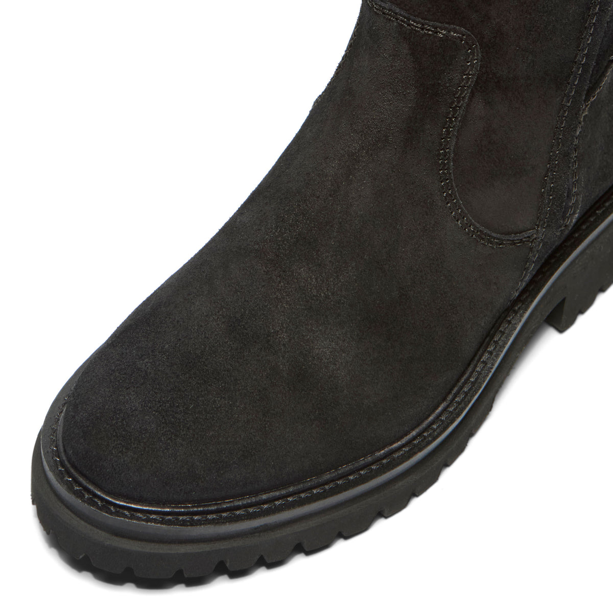 Venini Black Suede Ankle Boot