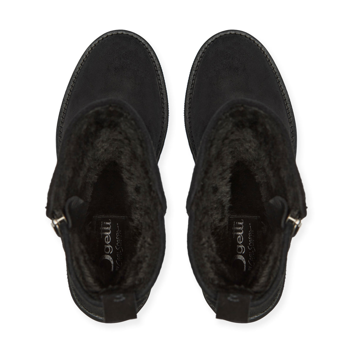 Venini Black Suede Ankle Boot