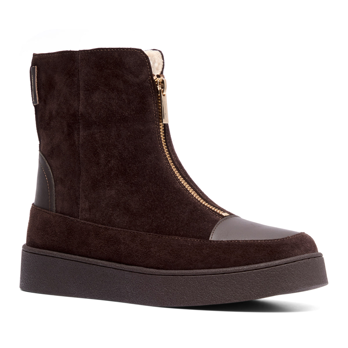 Morena Brown Suede Ankle Boot
