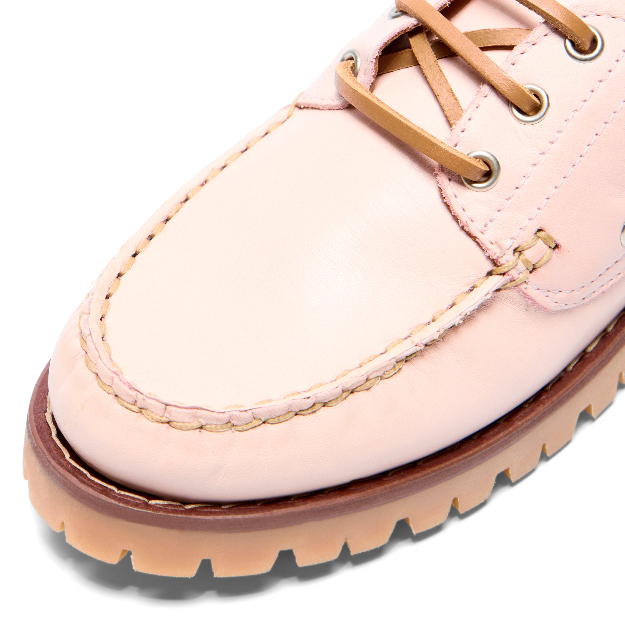 Marina Pink Leather Loafers