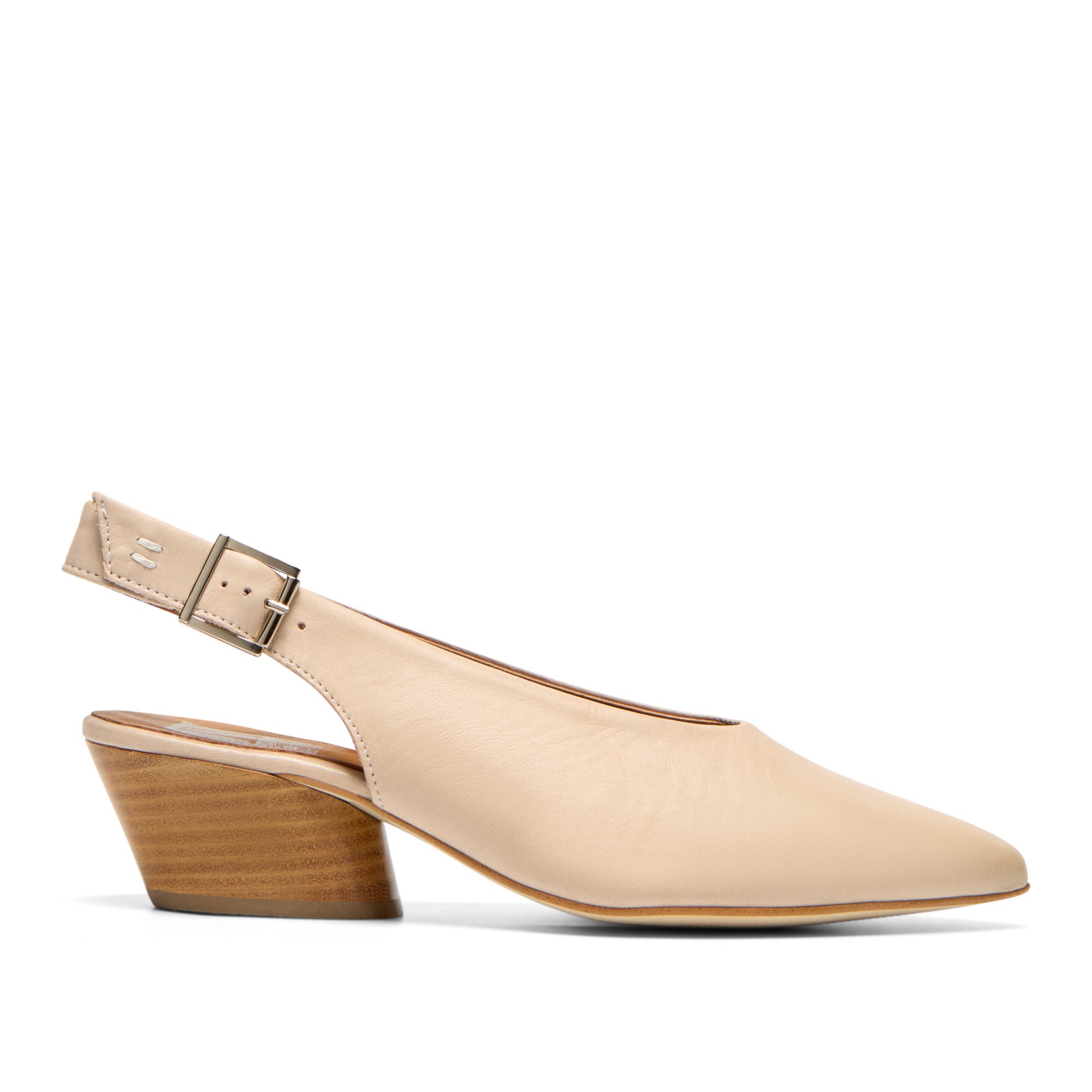 Costana Beige Leather Slingback Heel