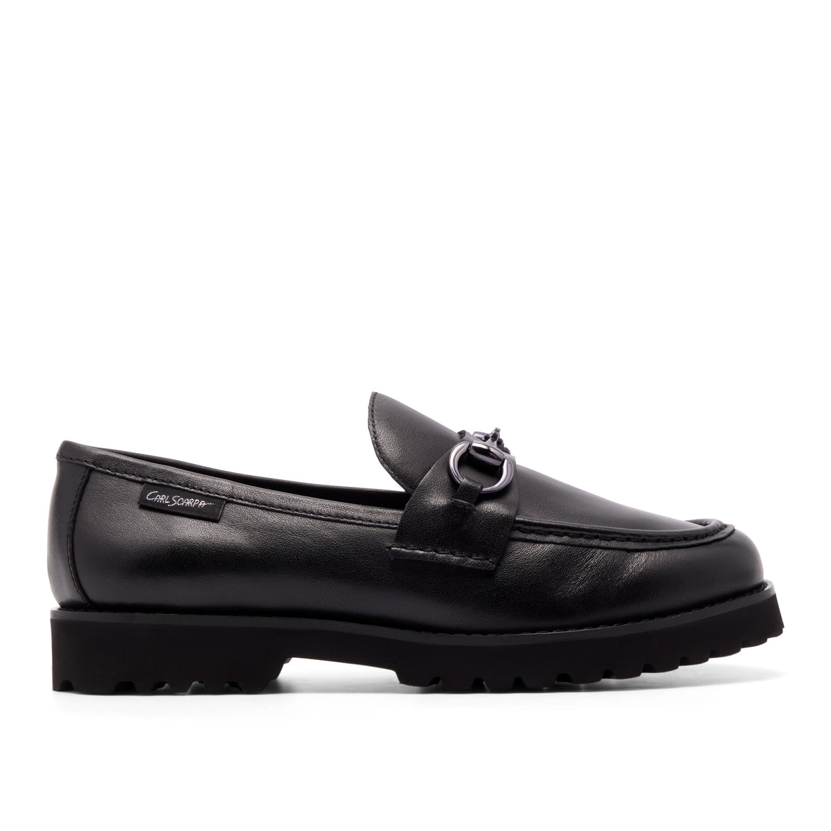 Diletta Black Leather Loafer