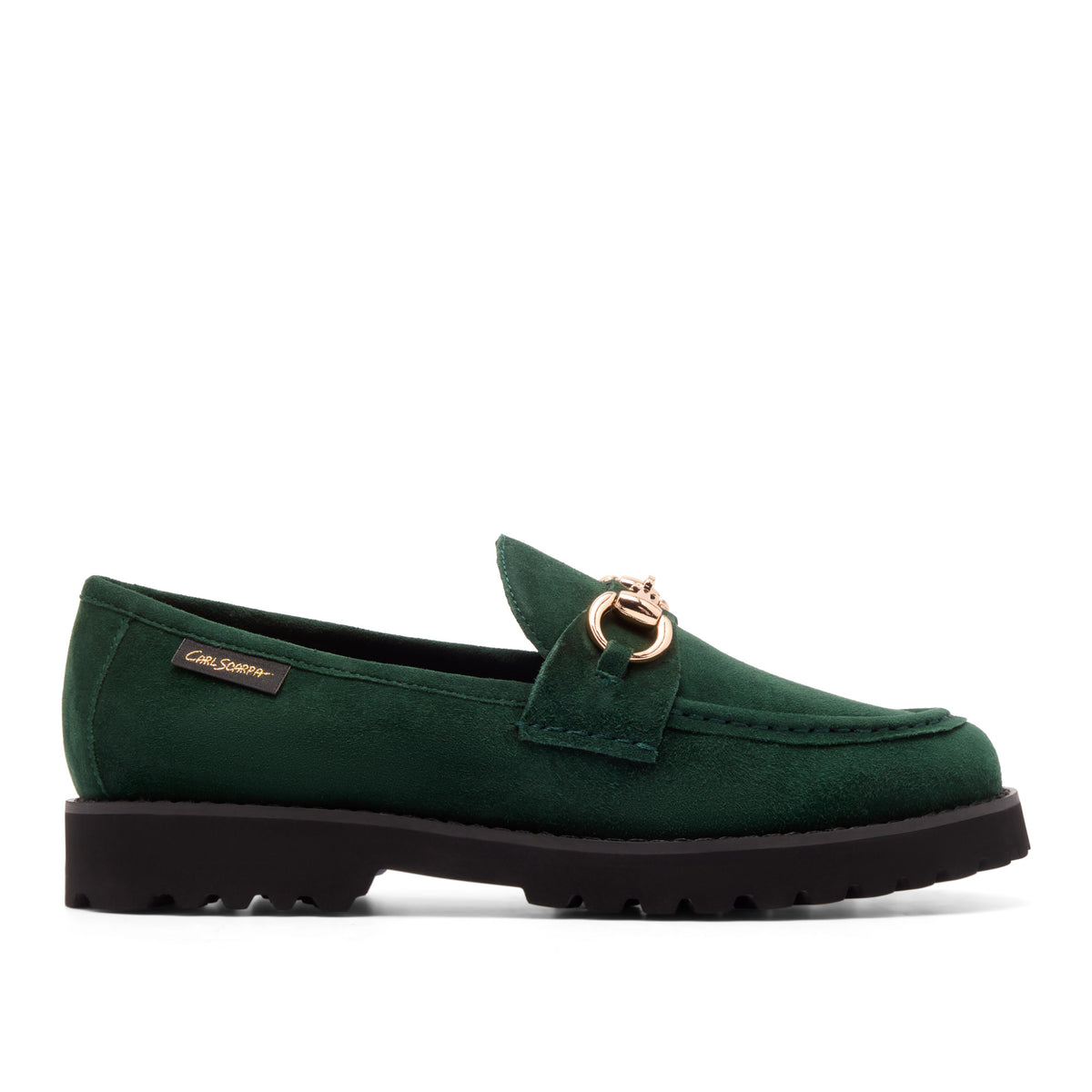 Diletta Green Suede Loafer