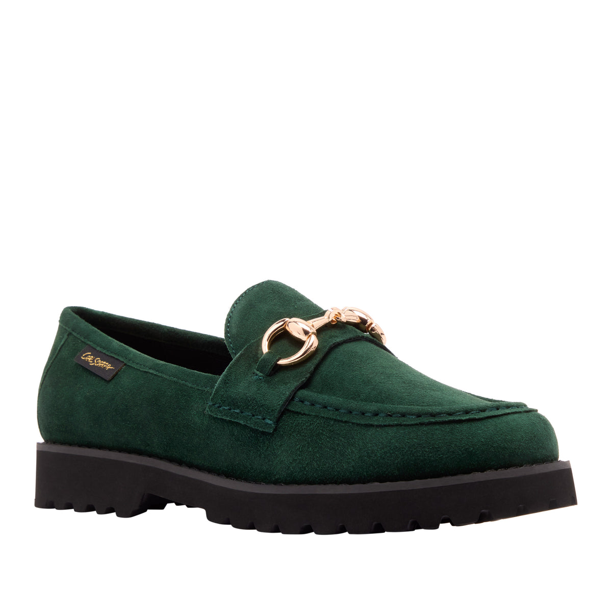 Diletta Green Suede Loafer