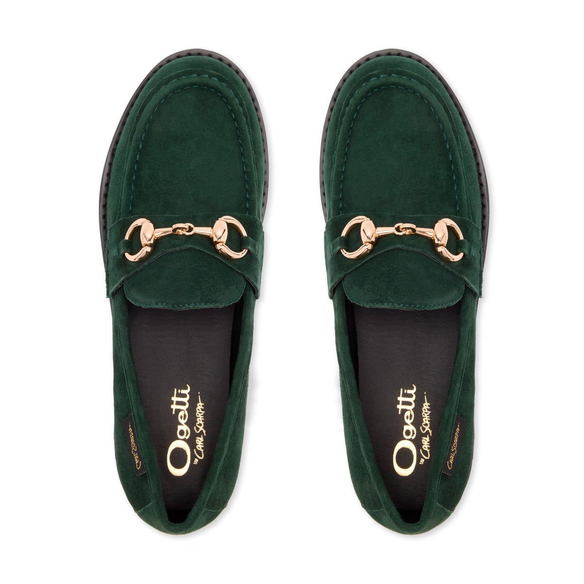 Diletta Green Suede Loafer