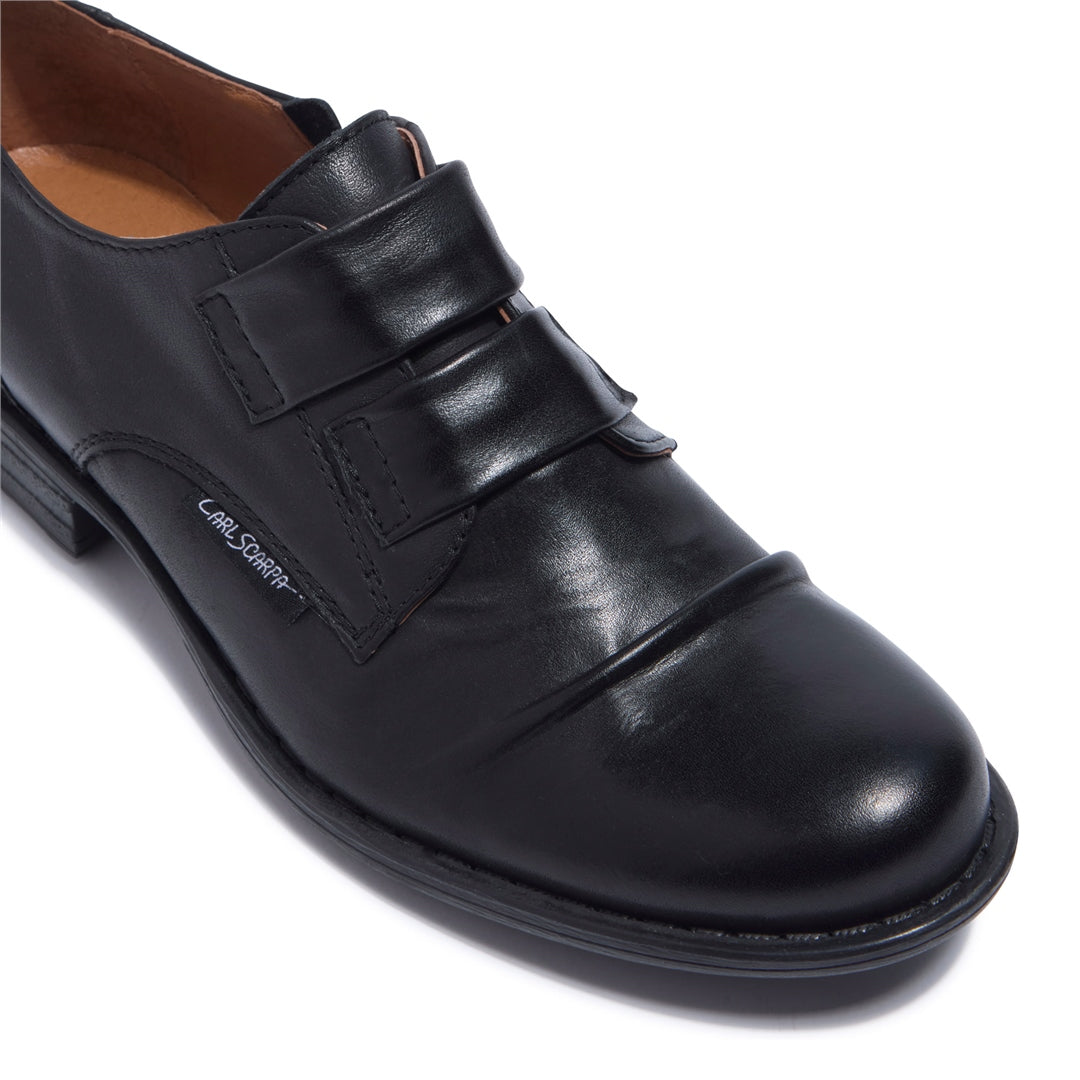 Gabbi Black Leather Loafers
