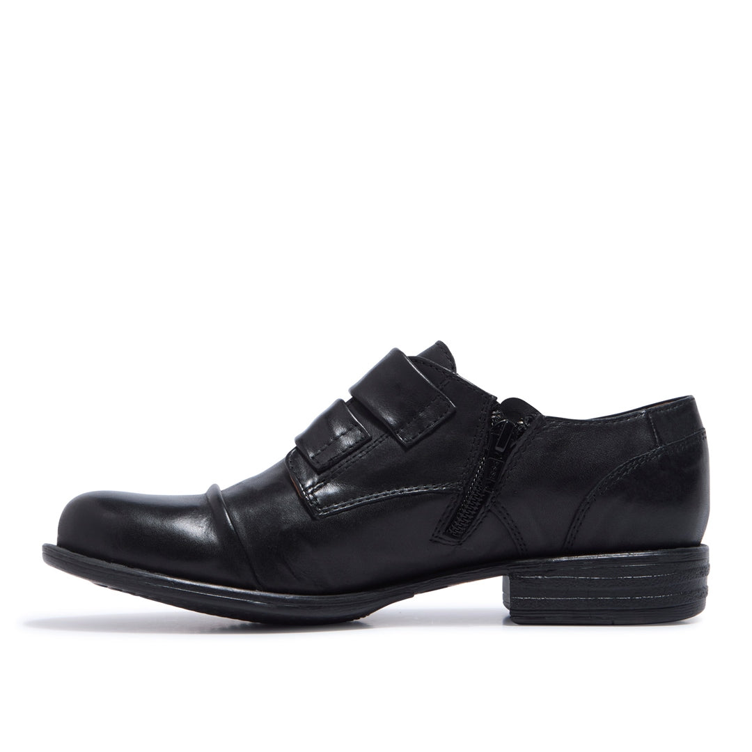 Gabbi Black Leather Loafers