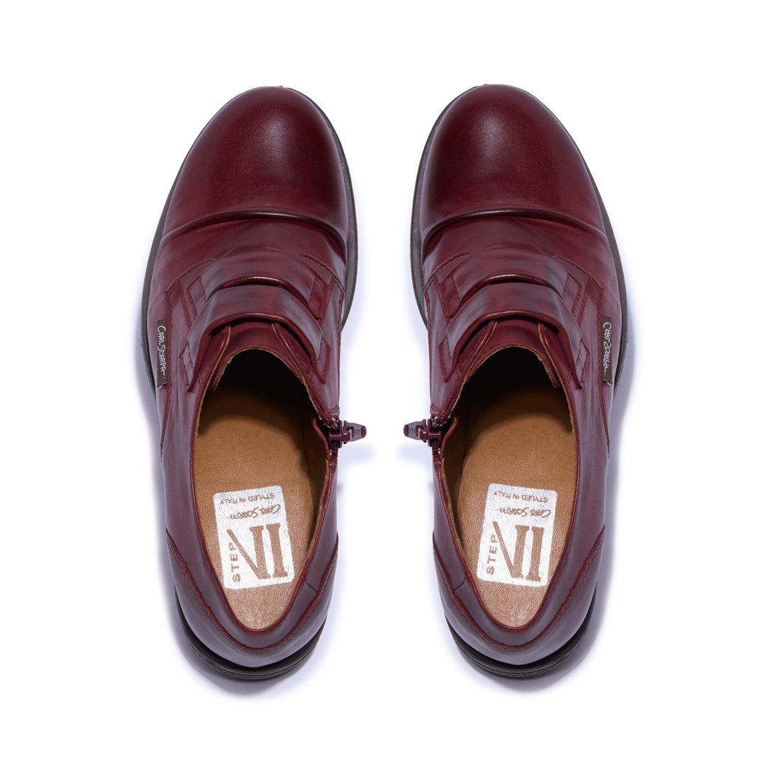 Gabbi Bordo Leather Loafers