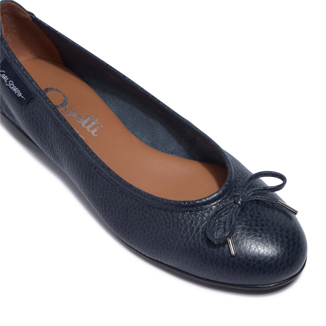 Hosanna Navy Leather Loafers