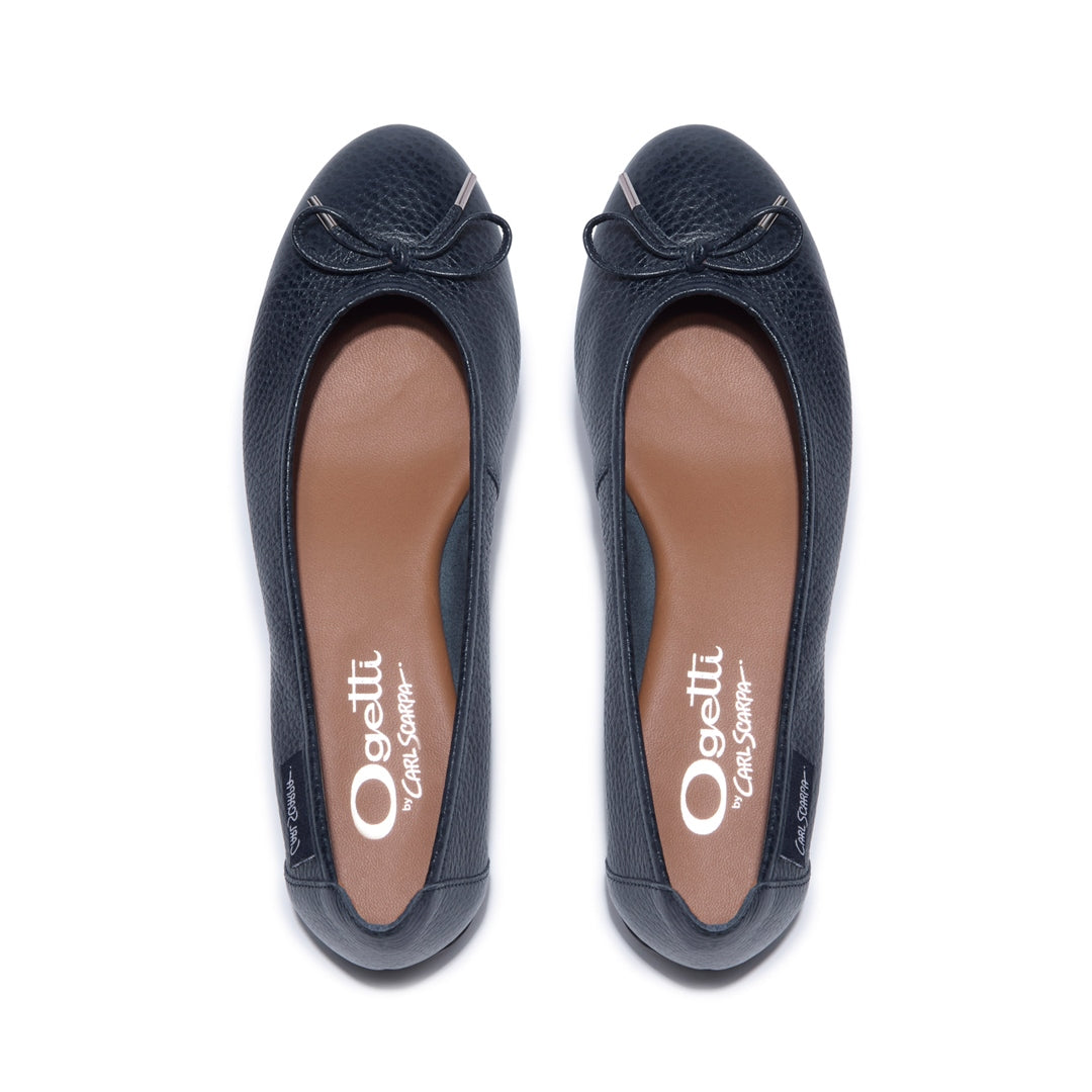 Hosanna Navy Leather Loafers