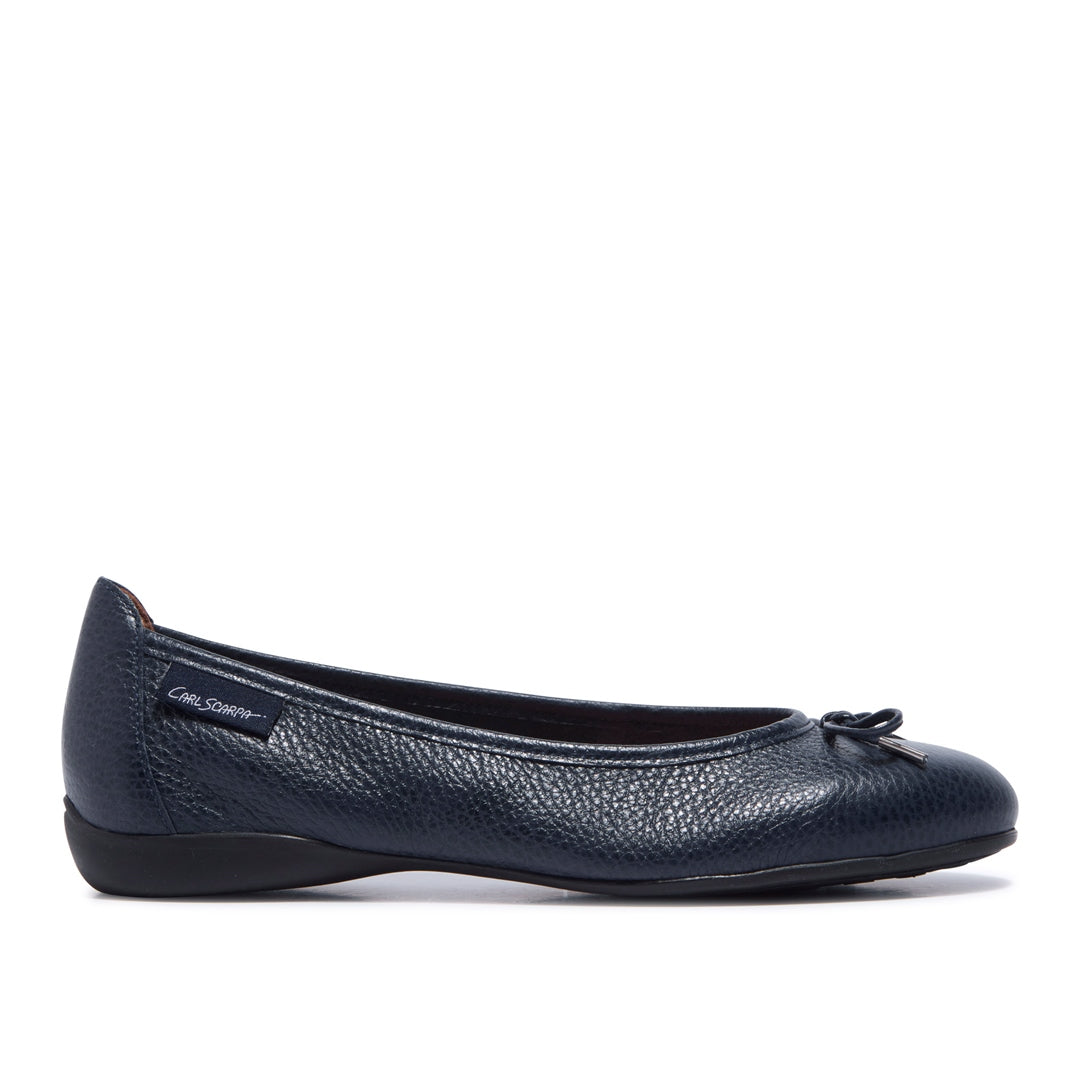 Hosanna Navy Leather Loafers