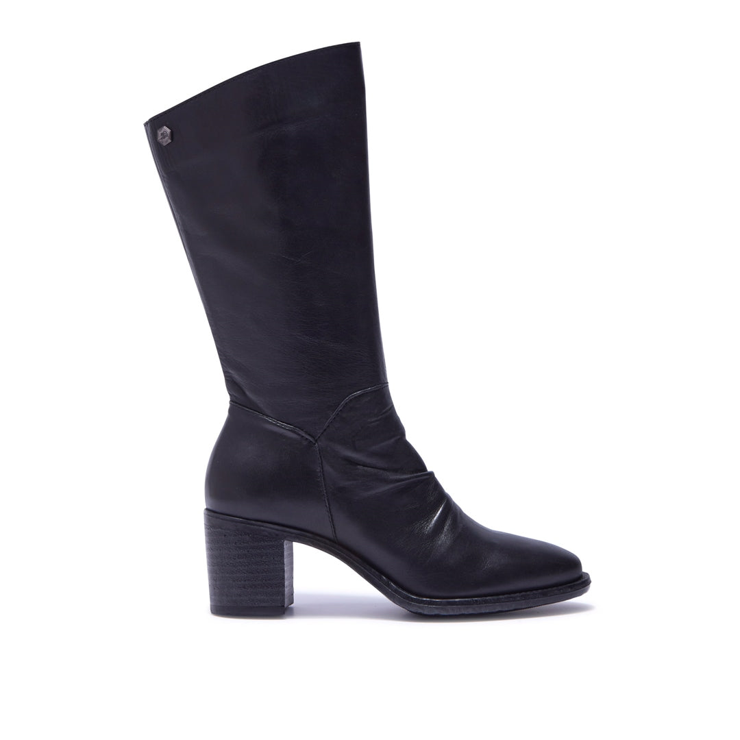 Lodeve Black Leather Ankle Boots