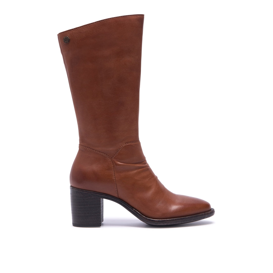 Lodeve Tan Leather Ankle Boots