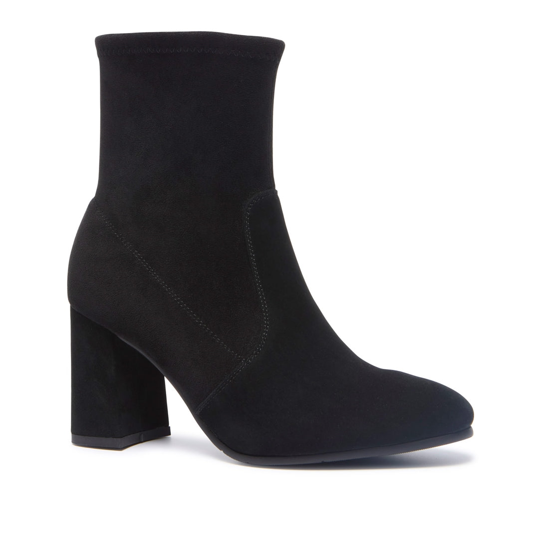 Pelugio Black Suede Ankle Boots