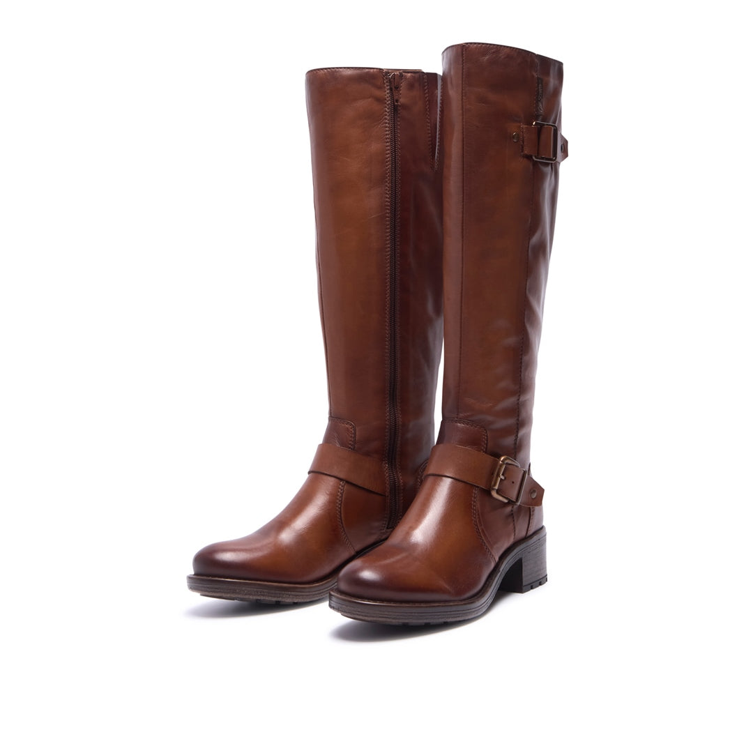 Percile Tan Leather Boots