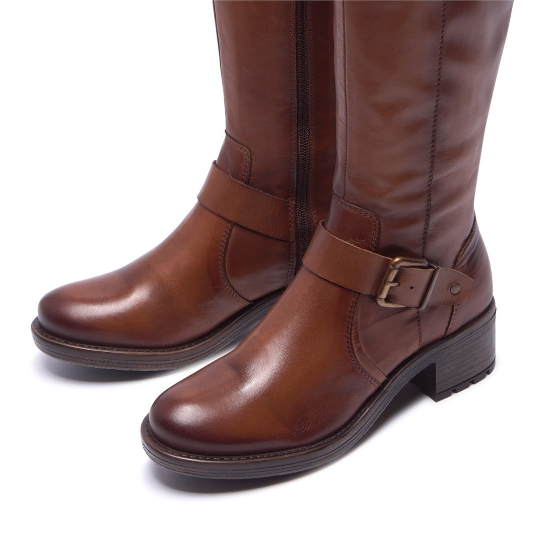 Percile Tan Leather Boots
