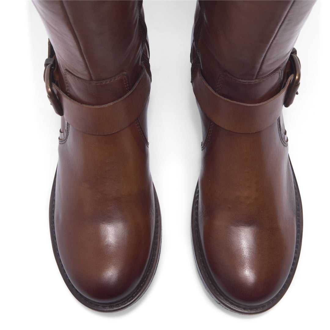 Percile Tan Leather Boots