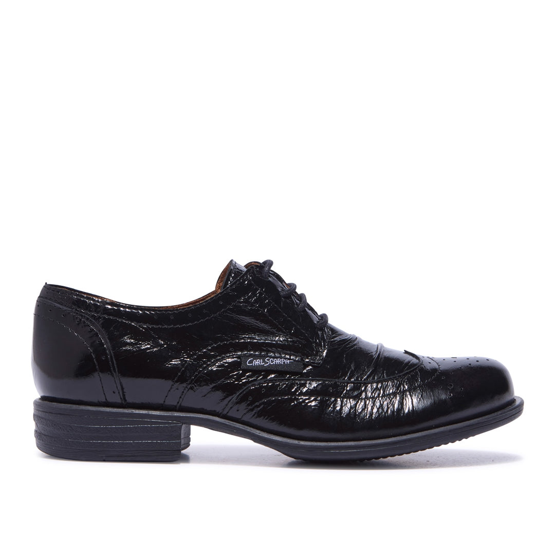 Perla Black Patent Leather Loafers