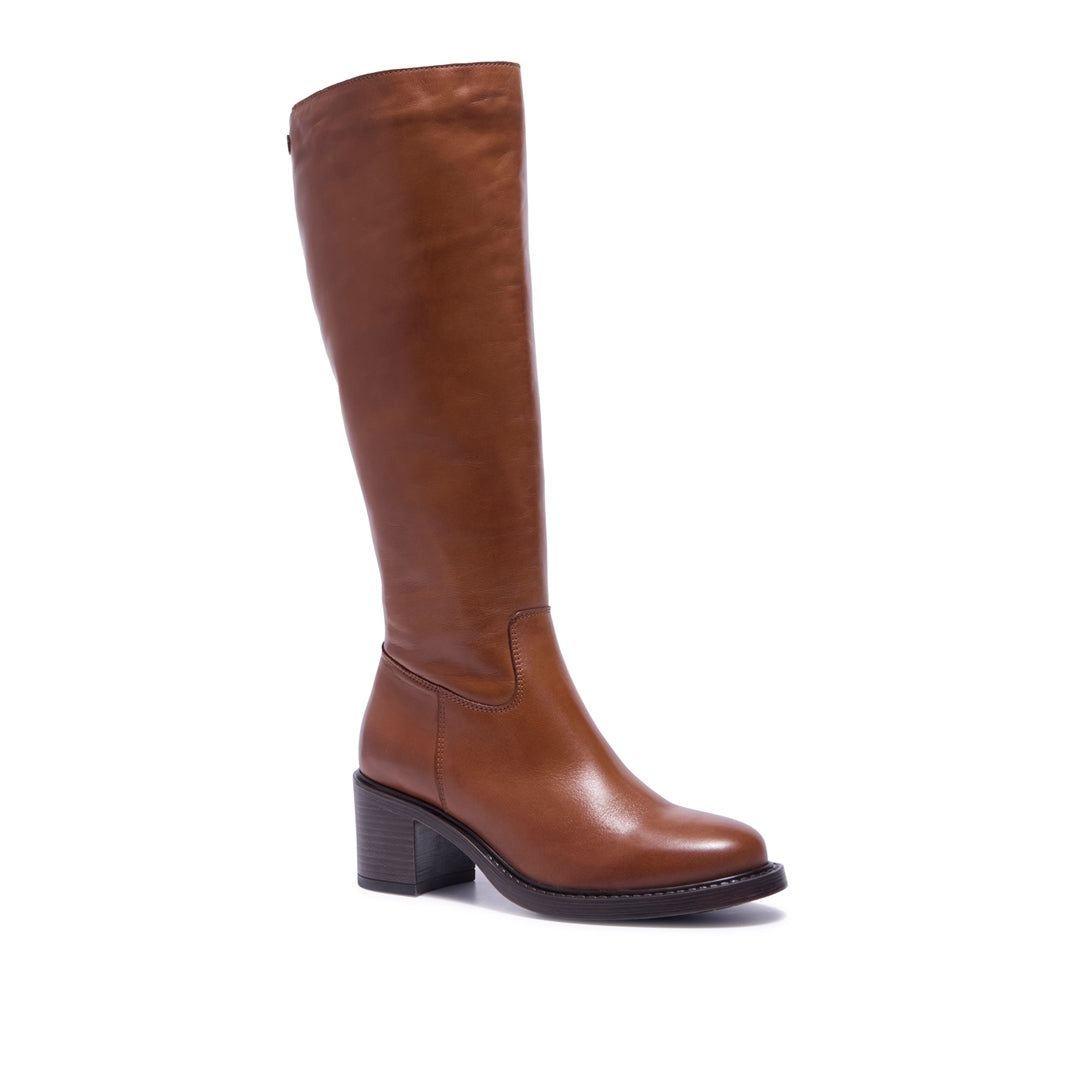 Recetto Tan Leather Boots