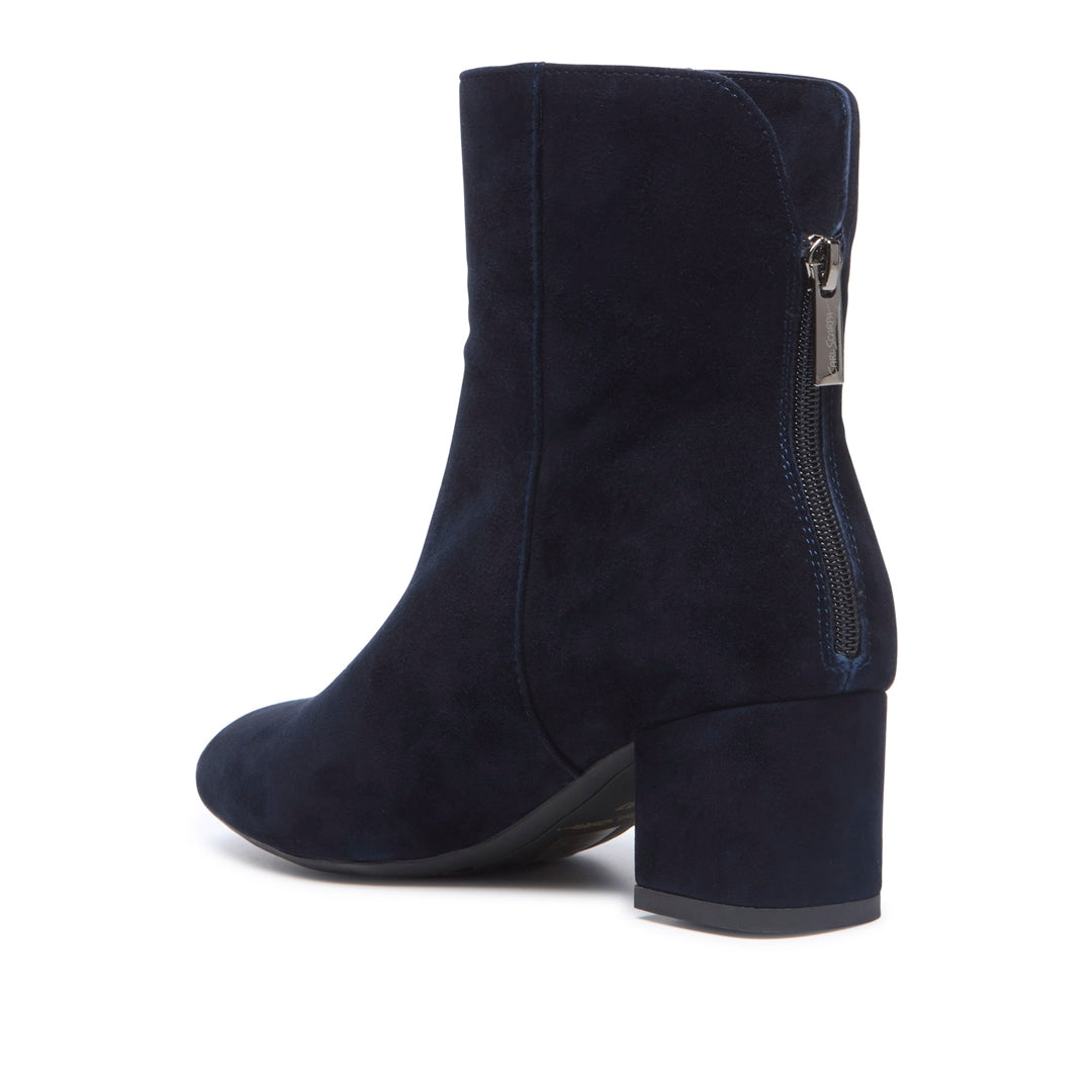 SARTINA NAVY SUEDE ANKLE BOOTS