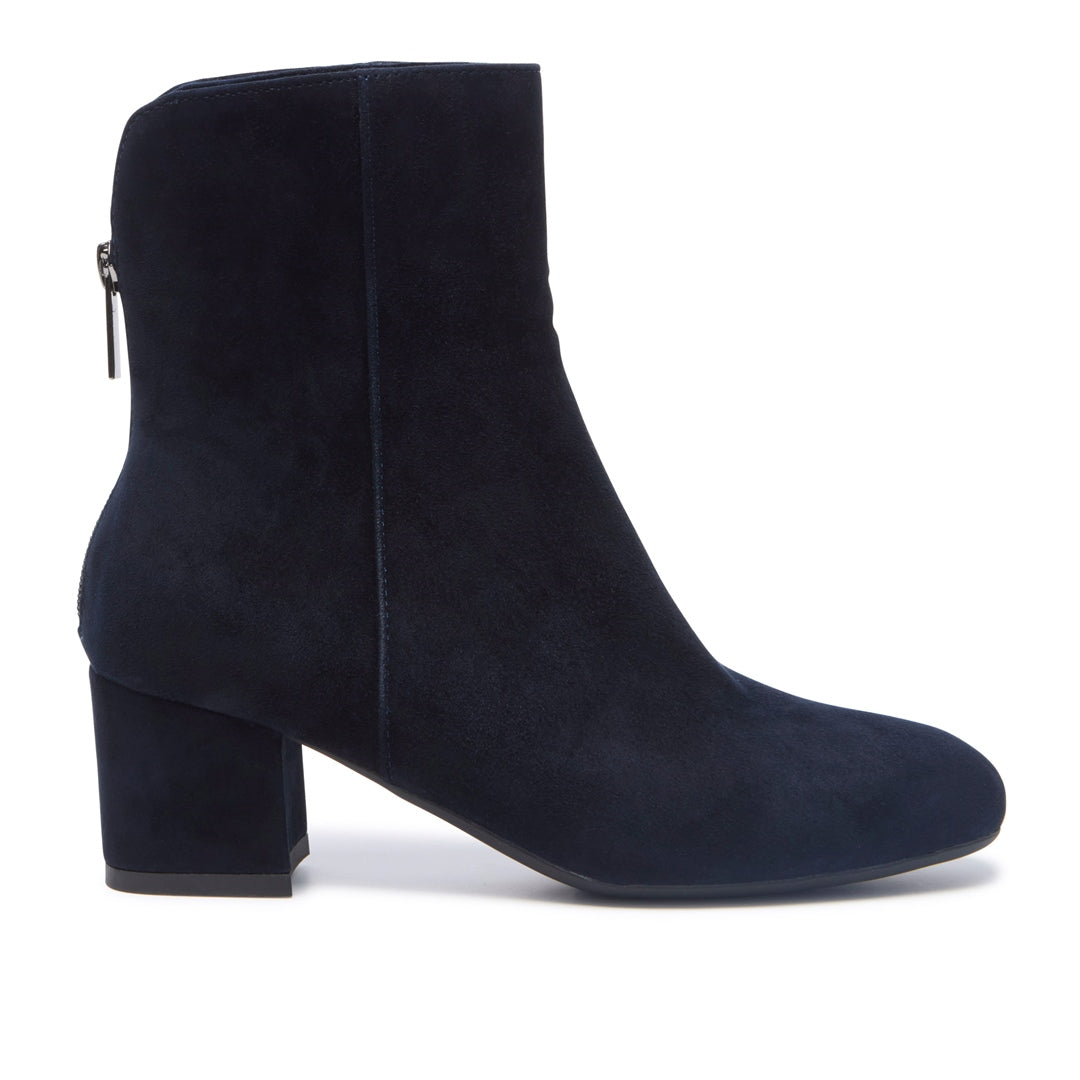 SARTINA NAVY SUEDE ANKLE BOOTS