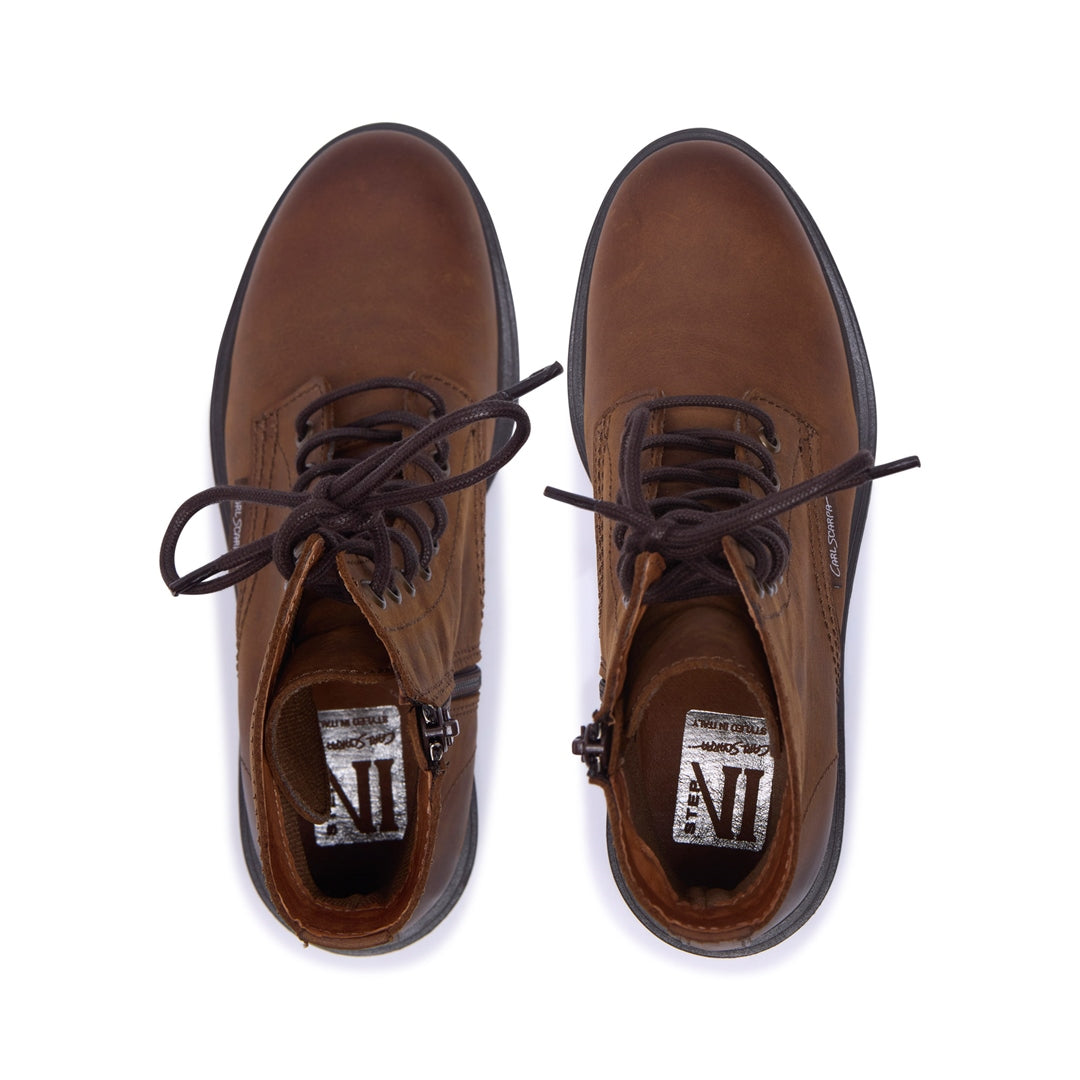 Seville Tan Leather Ankle Boots