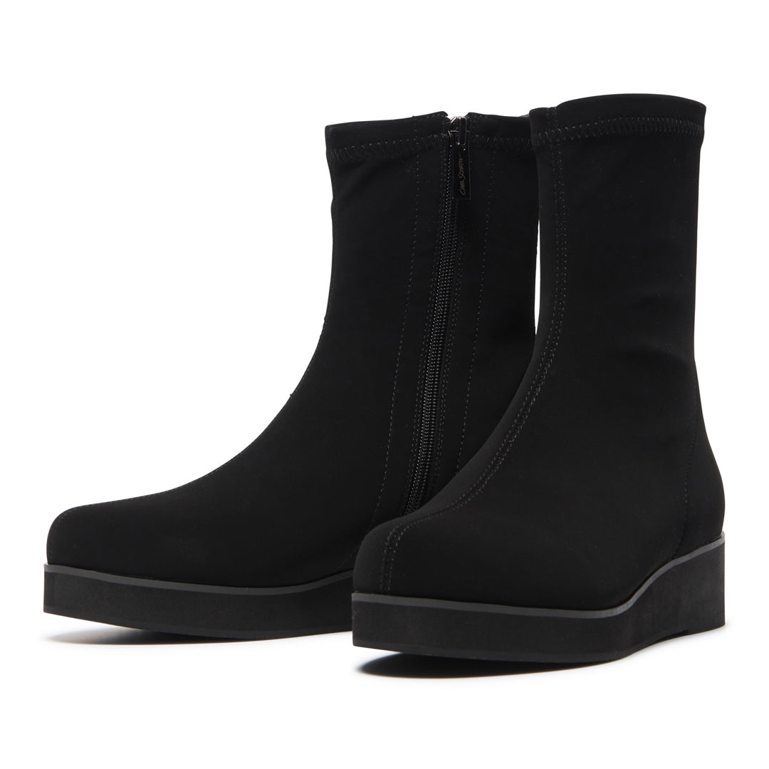 Spiazzo Black Stretch Ankle Boots