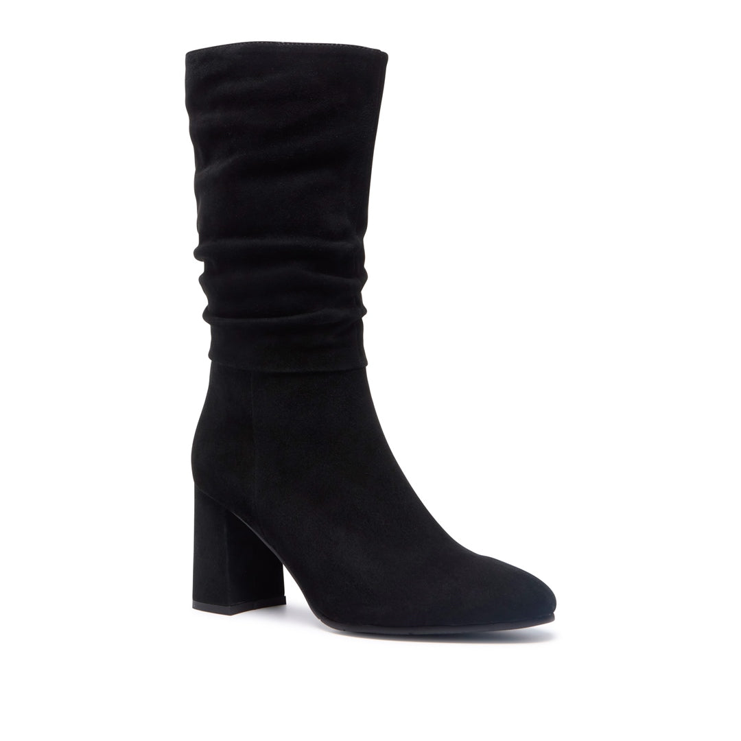 Tipici Black Suede Ankle Boots