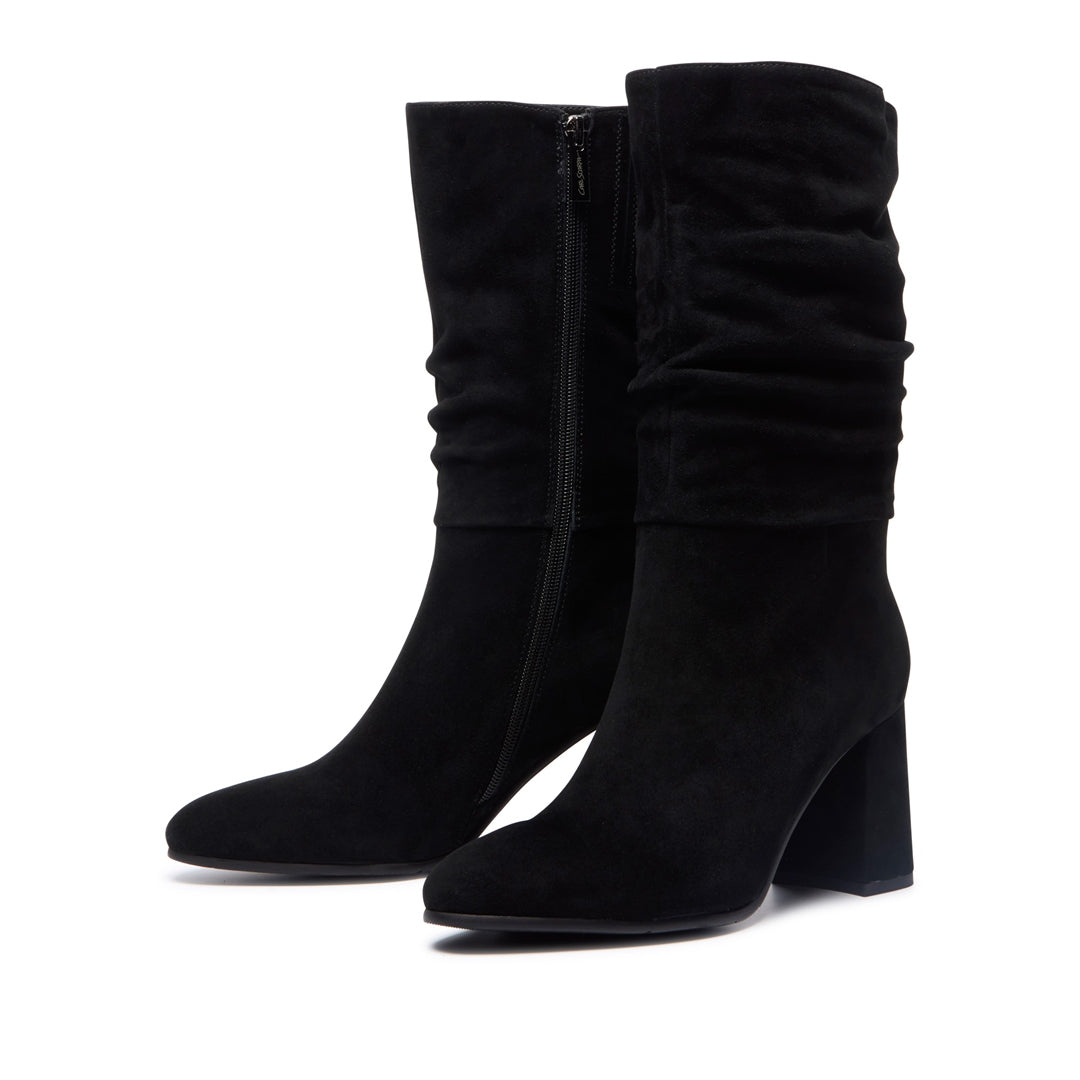 Tipici Black Suede Ankle Boots