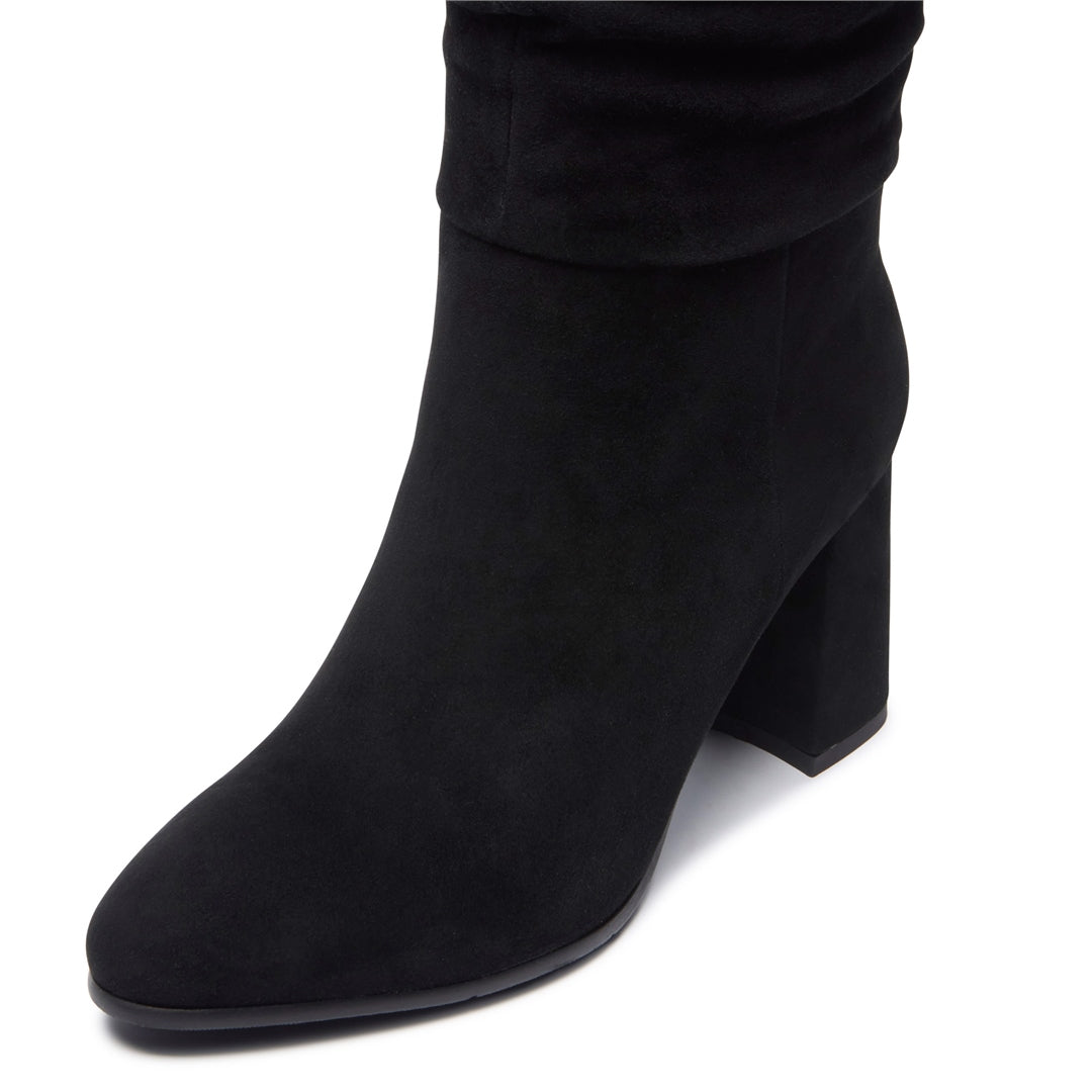 Tipici Black Suede Ankle Boots