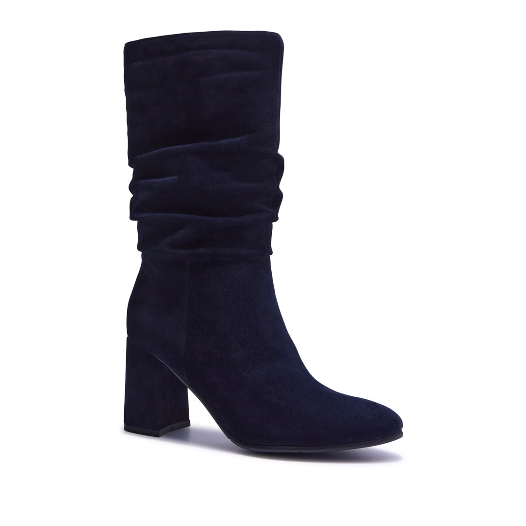Tipici Navy Suede Ankle Boots